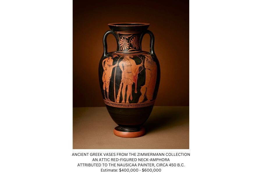 <strong>ANCIENT GREEK VASES FROM THE ZIMMERMANN COLLECTION </strong><strong>& </strong><strong>ANTIQUITIES</strong>
